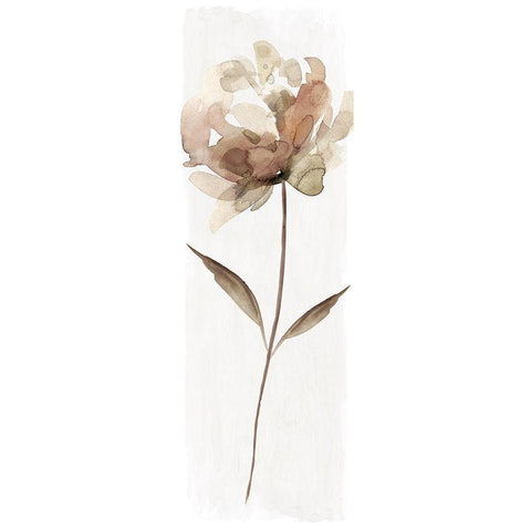 Neutral Bloom II White Modern Wood Framed Art Print by Robinson, Carol