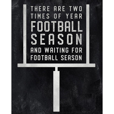 Football Season Gold Ornate Wood Framed Art Print with Double Matting by CAD Designs