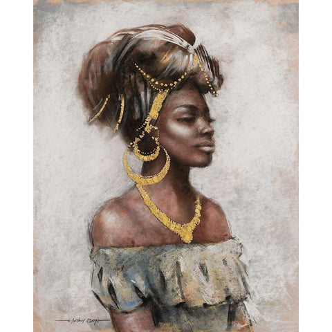 Beauty and Grace White Modern Wood Framed Art Print by Orme, E. Anthony