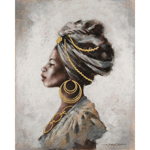 Beauty and Strength Black Modern Wood Framed Art Print with Double Matting by Orme, E. Anthony