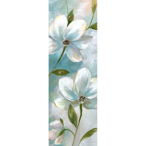 Spring Promise I White Modern Wood Framed Art Print by Nan