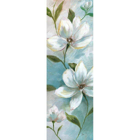 Spring Promise II White Modern Wood Framed Art Print by Nan