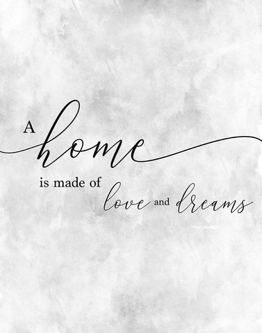 A Home White Modern Wood Framed Art Print with Double Matting by CAD Designs