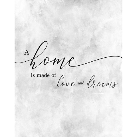 A Home Black Modern Wood Framed Art Print with Double Matting by CAD Designs