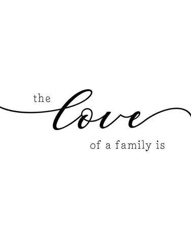 Love of a Family Black Ornate Wood Framed Art Print with Double Matting by CAD Designs