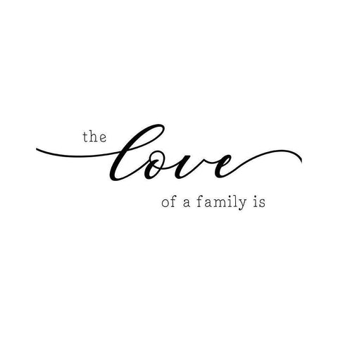 Love of a Family White Modern Wood Framed Art Print by CAD Designs