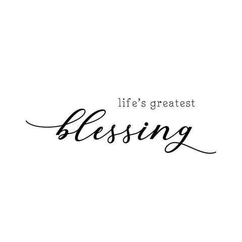 Lifes Greatest Blessing Gold Ornate Wood Framed Art Print with Double Matting by CAD Designs