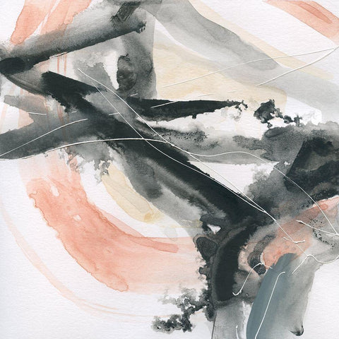 Intersection II Gold Ornate Wood Framed Art Print with Double Matting by Robinson, Carol