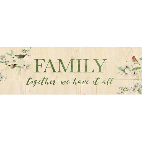 Family Together White Modern Wood Framed Art Print by Robinson, Carol