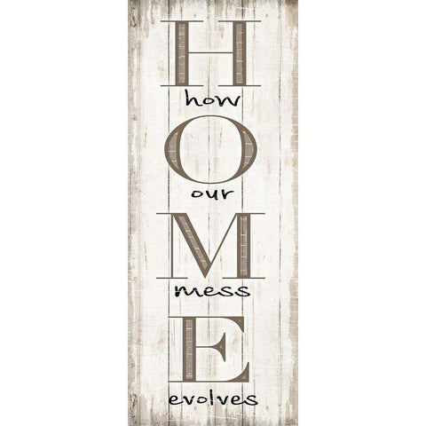 Home Black Modern Wood Framed Art Print by CAD Designs