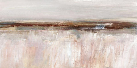 Guilded Fields White Modern Wood Framed Art Print with Double Matting by Jill, Susan