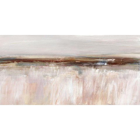 Guilded Fields Black Modern Wood Framed Art Print by Jill, Susan