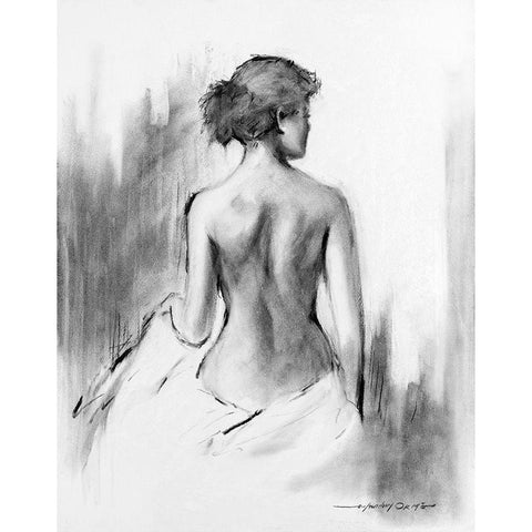 Soft Silhouette IV White Modern Wood Framed Art Print by Orme, E. Anthony