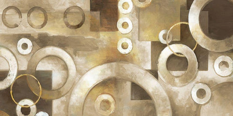 Neutral Motion Black Ornate Wood Framed Art Print with Double Matting by Vollherbst-Lane, Elaine