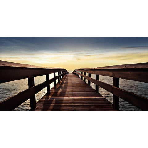 Naples Cove White Modern Wood Framed Art Print by Carpentieri, Natalie