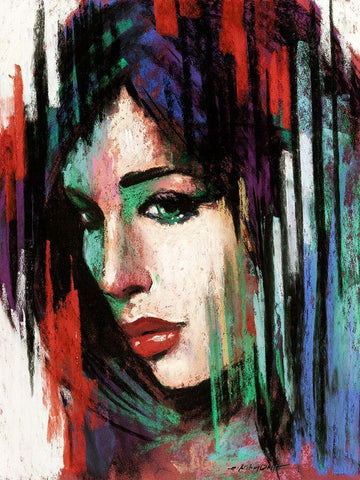 Pop Pastel II White Modern Wood Framed Art Print with Double Matting by Orme, E. Anthony