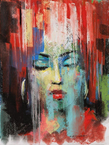 Pop Pastel III White Modern Wood Framed Art Print with Double Matting by Orme, E. Anthony