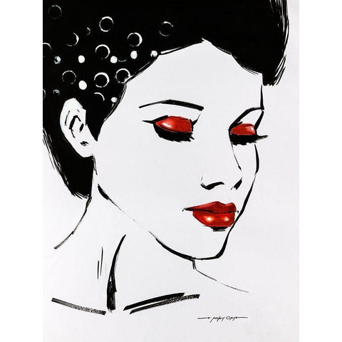 Sketchy Pop II White Modern Wood Framed Art Print by Orme, E. Anthony