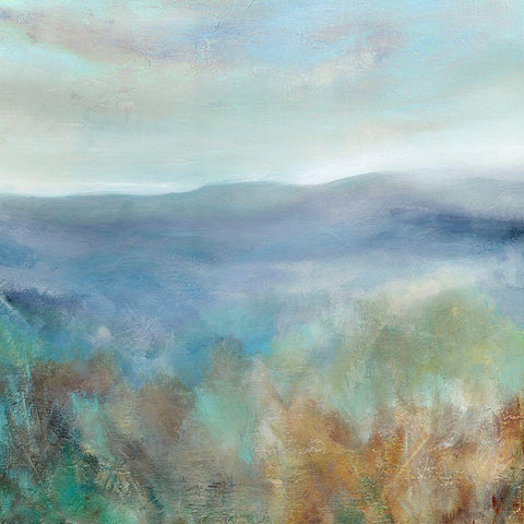 Milk River Ridge Black Modern Wood Framed Art Print with Double Matting by Robinson, Carol