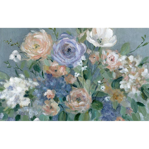 Garden Harmony Black Modern Wood Framed Art Print by Robinson, Carol