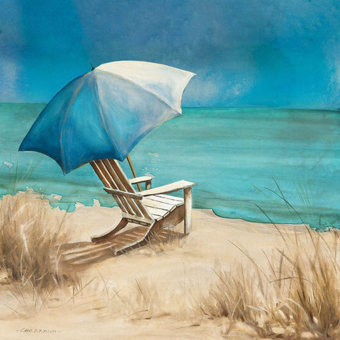 Delray Beach I Black Modern Wood Framed Art Print with Double Matting by Robinson, Carol