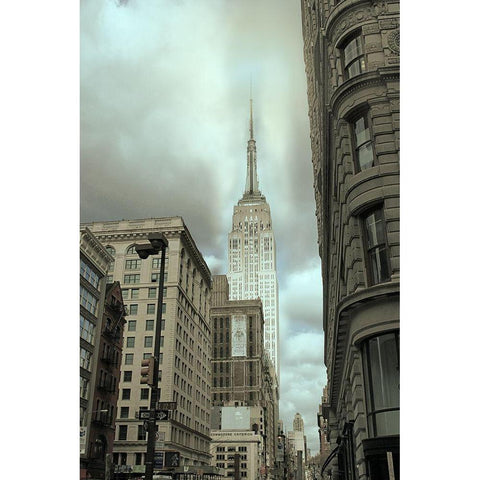 Empire View White Modern Wood Framed Art Print by Jill, Susan