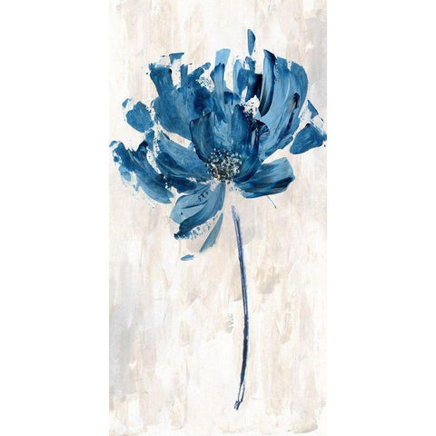 Bluejean Flower II Gold Ornate Wood Framed Art Print with Double Matting by Craven, Katrina