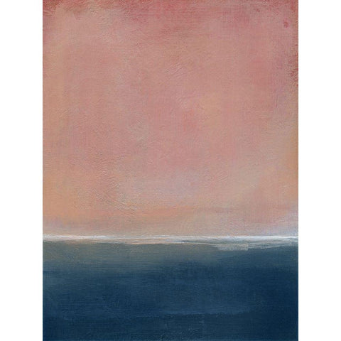 Sunset Black Modern Wood Framed Art Print with Double Matting by Robinson, Carol