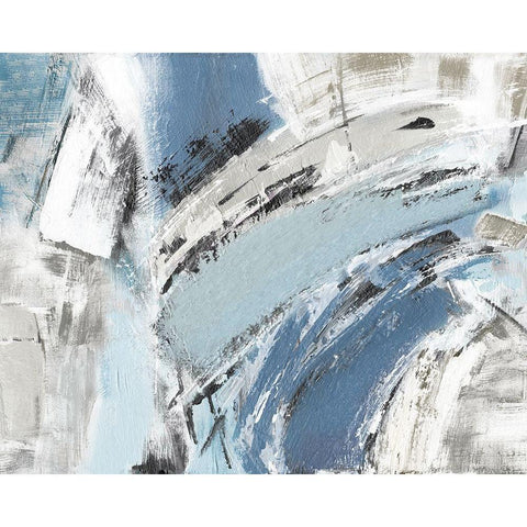 Blue Mykonos Black Modern Wood Framed Art Print by Shapiro, Judith