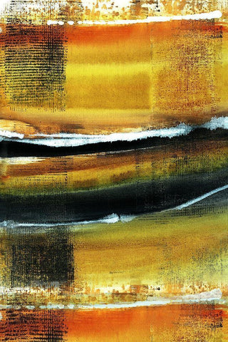 Desert Night II White Modern Wood Framed Art Print with Double Matting by Jill, Susan