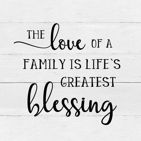 Lifes Greatest Blessing Black Modern Wood Framed Art Print by Robinson, Carol