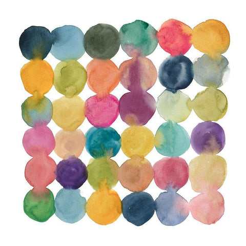 Spectrum Connections White Modern Wood Framed Art Print by Robinson, Carol