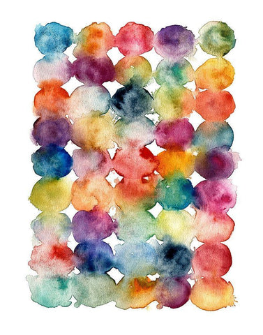 Spectrum Side by Side Black Ornate Wood Framed Art Print with Double Matting by Robinson, Carol