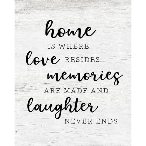 Love Resides White Modern Wood Framed Art Print by Carpentieri, Natalie