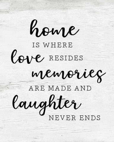 Love Resides White Modern Wood Framed Art Print with Double Matting by Carpentieri, Natalie