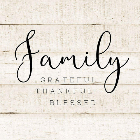 Family White Modern Wood Framed Art Print by CAD Designs