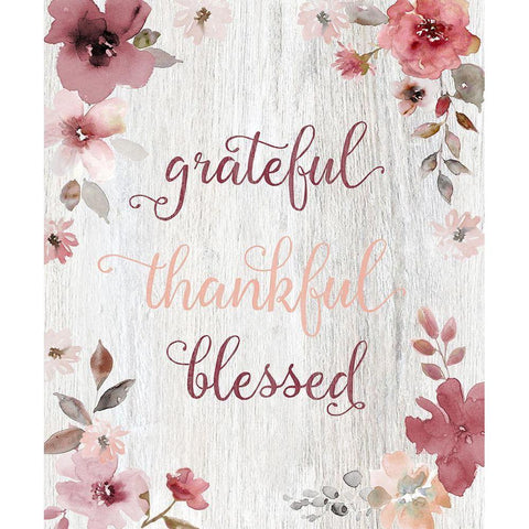 Grateful White Modern Wood Framed Art Print by Robinson, Carol