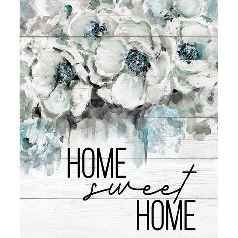 Home Sweet Home Black Modern Wood Framed Art Print by Robinson, Carol