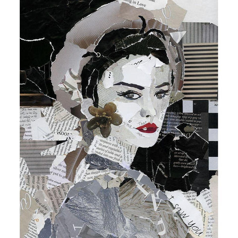 Runway Pause Gold Ornate Wood Framed Art Print with Double Matting by Robinson, Carol