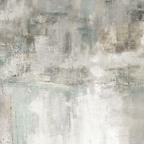 Misty Lake Black Modern Wood Framed Art Print by Robinson, Carol