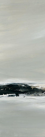 Breakers I White Modern Wood Framed Art Print with Double Matting by Robinson, Carol