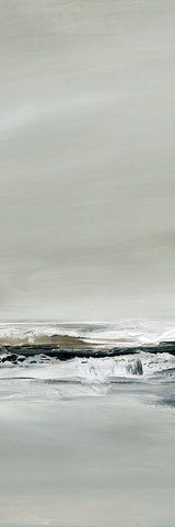 Breakers II Black Ornate Wood Framed Art Print with Double Matting by Robinson, Carol