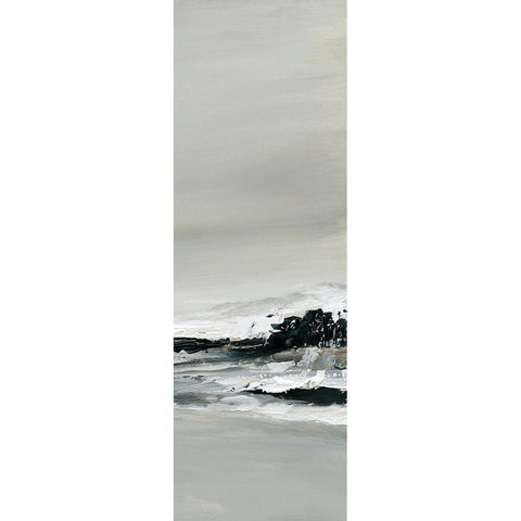 Breakers III Black Modern Wood Framed Art Print by Robinson, Carol