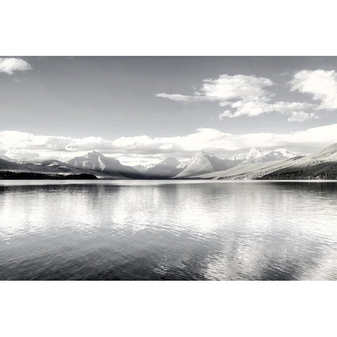 Crystal Lake Black Modern Wood Framed Art Print with Double Matting by Delimont, Danita