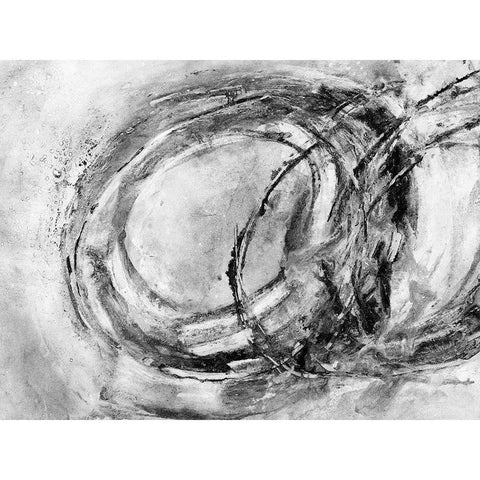 Infinity Rings I Black Modern Wood Framed Art Print by Pattinian, Merri