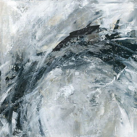 Breakers White Modern Wood Framed Art Print by Robinson, Carol