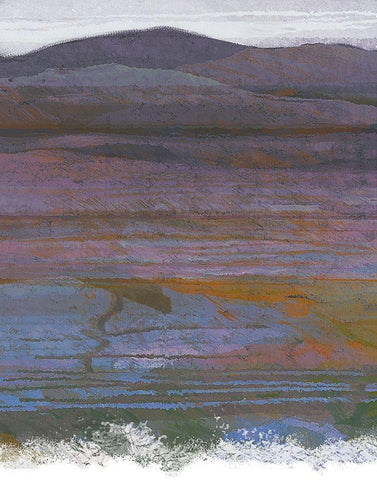 Majestic Mountains II White Modern Wood Framed Art Print with Double Matting by Jill, Susan