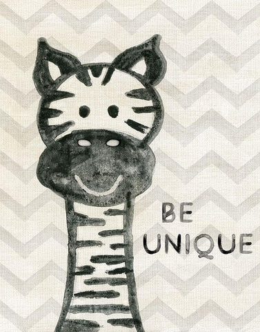 Safari Be Unique Black Ornate Wood Framed Art Print with Double Matting by Carpentieri, Natalie