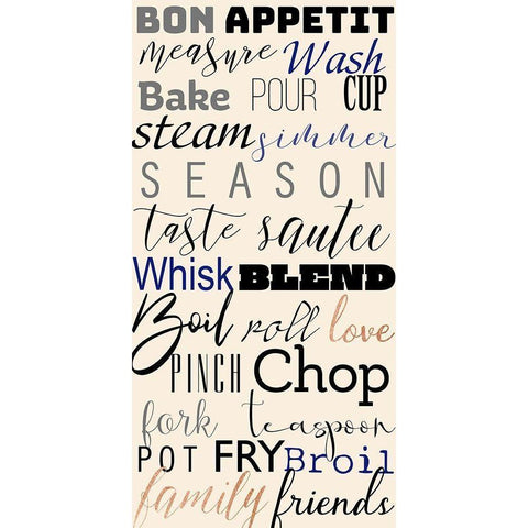 Kitchen Expressions White Modern Wood Framed Art Print by CAD Designs