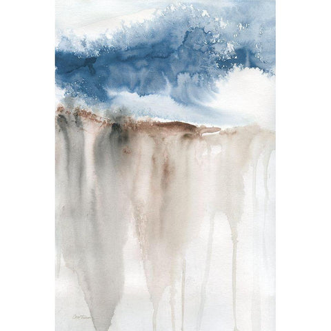 Windy Cliff II Black Modern Wood Framed Art Print by Robinson, Carol